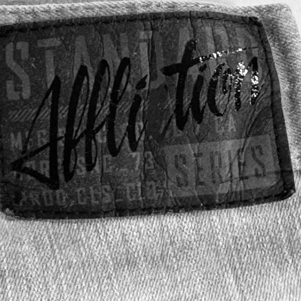 Affliction Jeans Men's 34 Long Gage Moto Stretch Charcoal Fade Motorcycle Style - Picture 5 of 16
